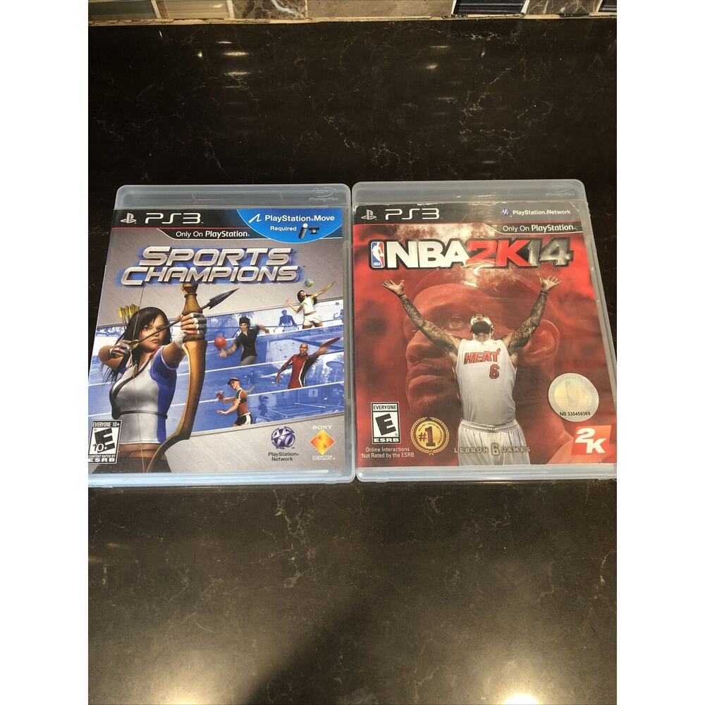 Lot Of 2 Games NBA 2K14 PlayStation 3‎ PS3 Basketball Game + Sports Champions